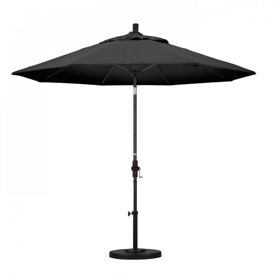California Umbrella - 9' - Patio Umbrella Umbrella - Aluminum Pole - Black - Olefin - GSCUF908117-F32