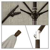 California Umbrella - 9' - Patio Umbrella Umbrella - Aluminum Pole - Woven Granite - Olefin - GSCUF908117-F77