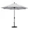 California Umbrella - 9' - Patio Umbrella Umbrella - Aluminum Pole - Gray White Cabana Stripe - Olefin - GSCUF908117-F95