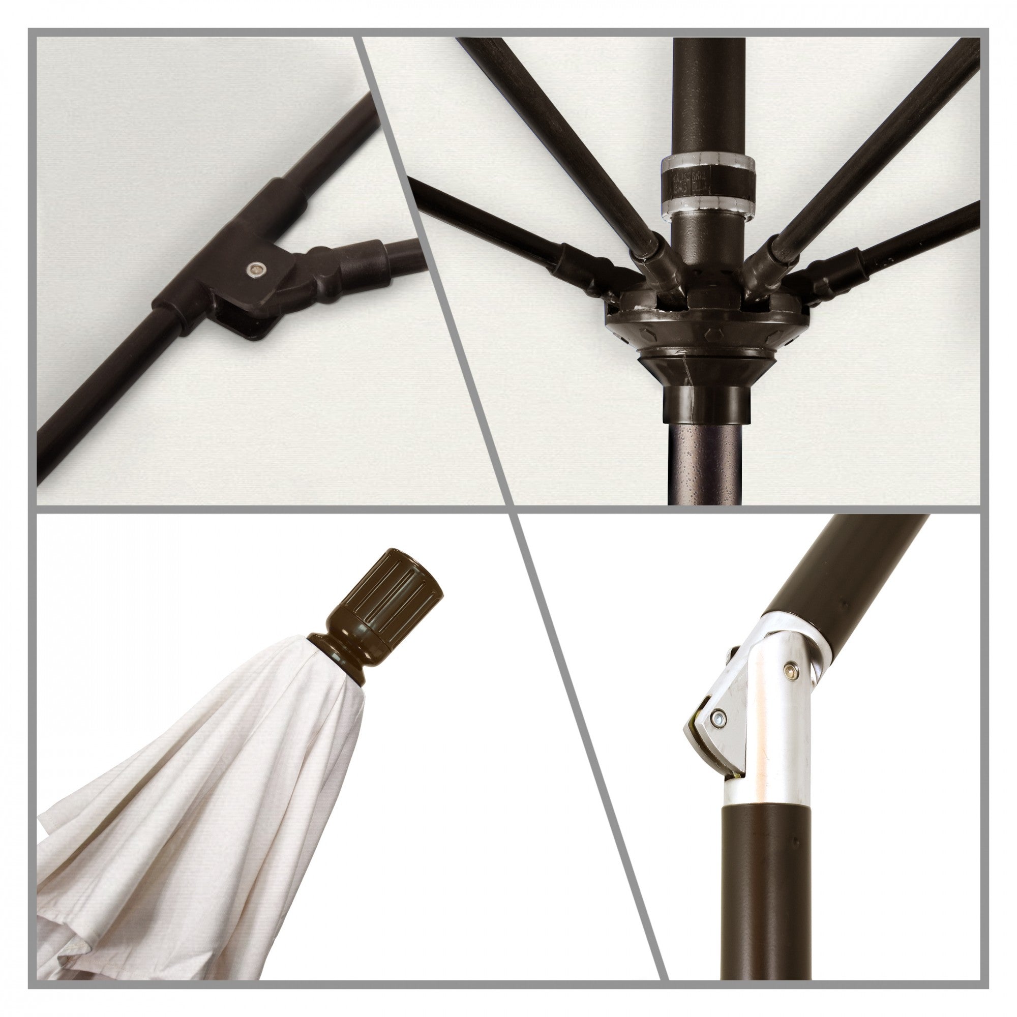 California Umbrella - 9' - Patio Umbrella Umbrella - Aluminum Pole - Natural - Pacifica - GSCUF908117-SA04