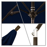 California Umbrella - 9' - Patio Umbrella Umbrella - Aluminum Pole - Navy - Pacifica - GSCUF908117-SA39