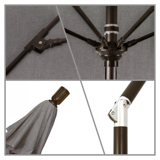 California Umbrella - 9' - Patio Umbrella Umbrella - Aluminum Pole - Taupe - Pacifica - GSCUF908117-SA61