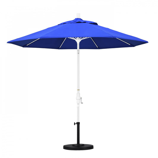 California Umbrella - 9' - Patio Umbrella Umbrella - Aluminum Pole - Pacific Blue - Sunbrella  - GSCUF908170-5401
