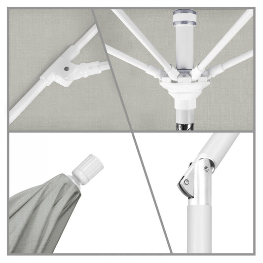 California Umbrella - 9' - Patio Umbrella Umbrella - Aluminum Pole - Granite - Sunbrella  - GSCUF908170-5402