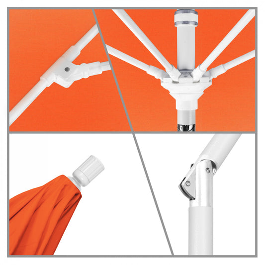California Umbrella - 9' - Patio Umbrella Umbrella - Aluminum Pole - Melon - Sunbrella  - GSCUF908170-5415