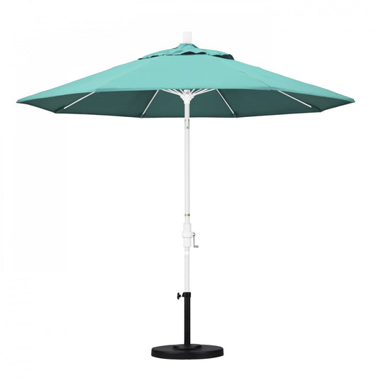 California Umbrella - 9' - Patio Umbrella Umbrella - Aluminum Pole - Aruba - Sunbrella  - GSCUF908170-5416