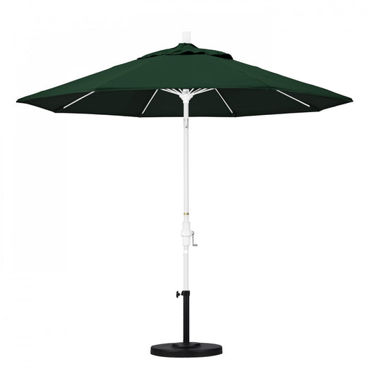 California Umbrella - 9' - Patio Umbrella Umbrella - Aluminum Pole - Forest Green - Sunbrella  - GSCUF908170-5446