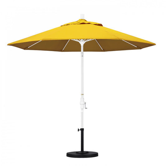 California Umbrella - 9' - Patio Umbrella Umbrella - Aluminum Pole - Sunflower Yellow - Sunbrella  - GSCUF908170-5457