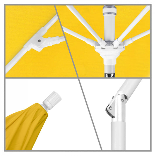 California Umbrella - 9' - Patio Umbrella Umbrella - Aluminum Pole - Sunflower Yellow - Sunbrella  - GSCUF908170-5457