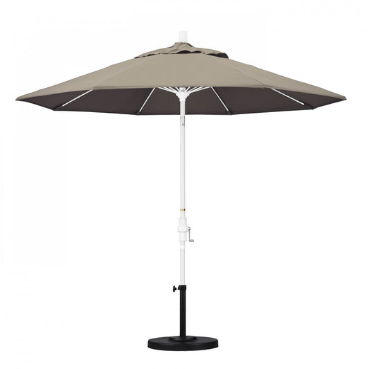 California Umbrella - 9' - Patio Umbrella Umbrella - Aluminum Pole - Taupe - Sunbrella  - GSCUF908170-5461