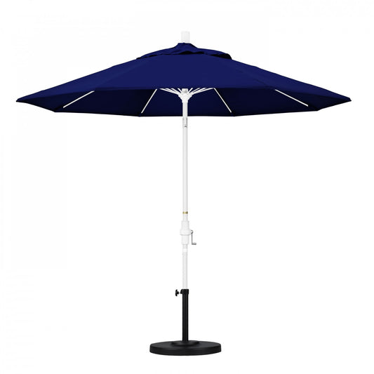 California Umbrella - 9' - Patio Umbrella Umbrella - Aluminum Pole - True Blue - Sunbrella  - GSCUF908170-5499