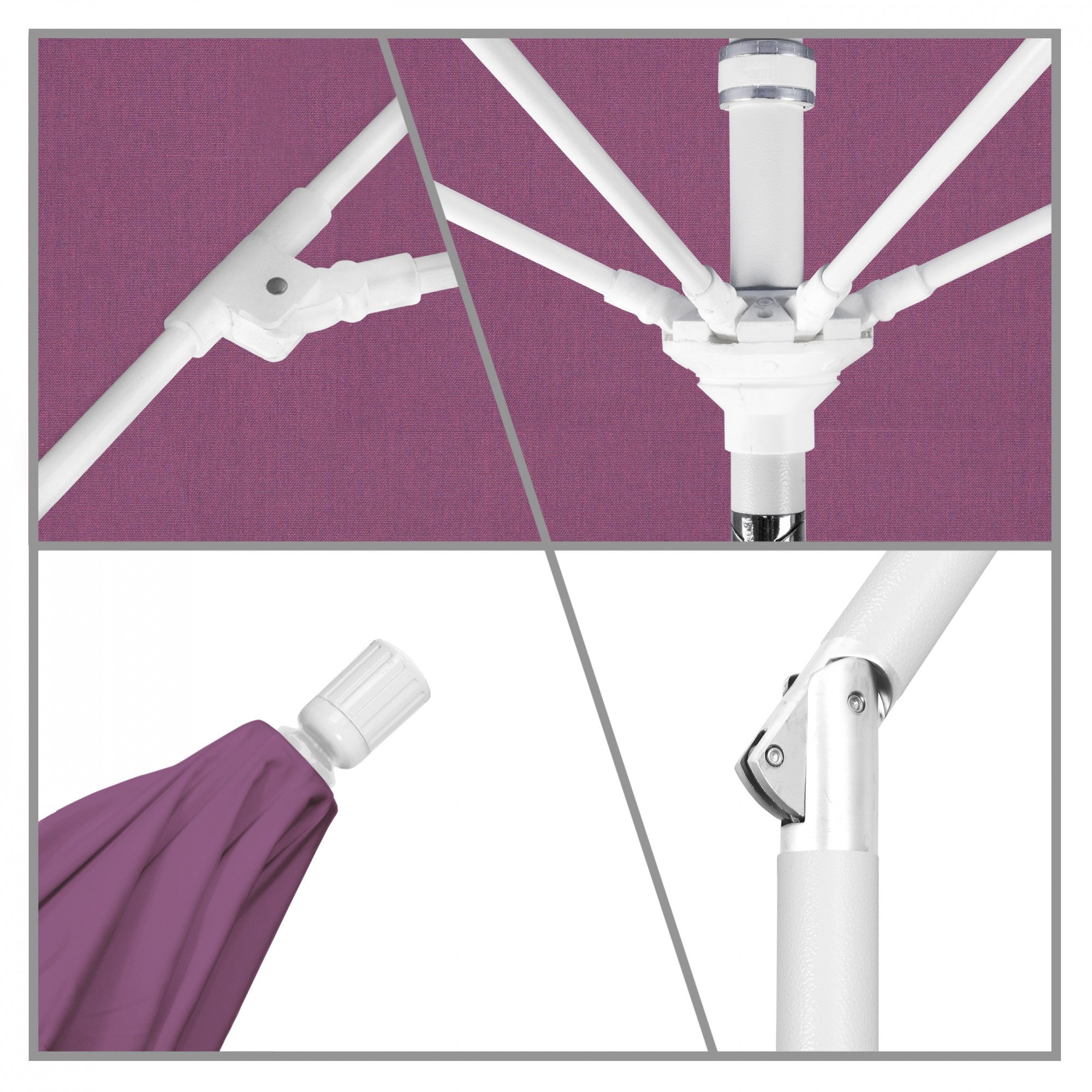 California Umbrella - 9' - Patio Umbrella Umbrella - Aluminum Pole - Iris - Sunbrella  - GSCUF908170-57002