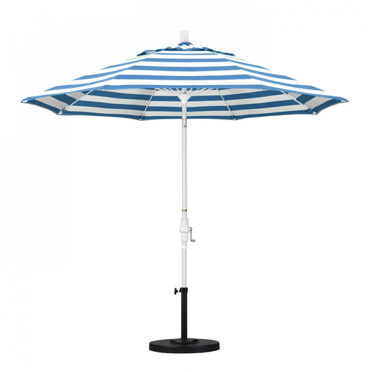 California Umbrella - 9' - Patio Umbrella Umbrella - Aluminum Pole - Cabana Regatta  - Sunbrella  - GSCUF908170-58029