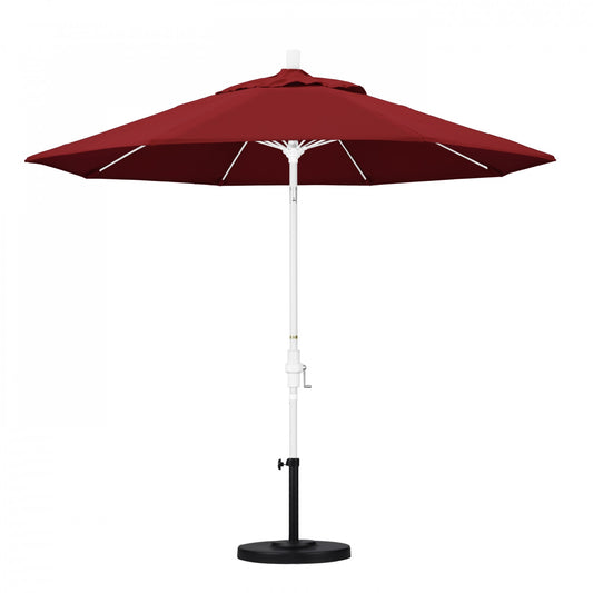 California Umbrella - 9' - Patio Umbrella Umbrella - Aluminum Pole - Red - Olefin - GSCUF908170-F13