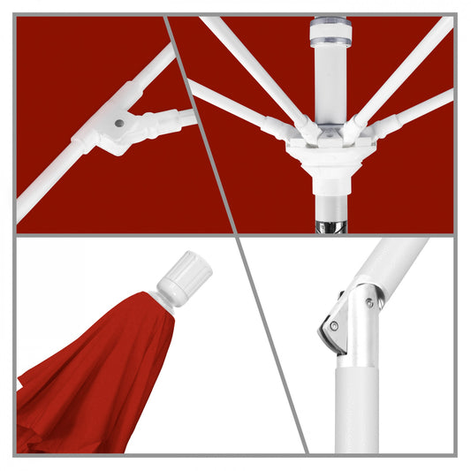 California Umbrella - 9' - Patio Umbrella Umbrella - Aluminum Pole - Red - Olefin - GSCUF908170-F13