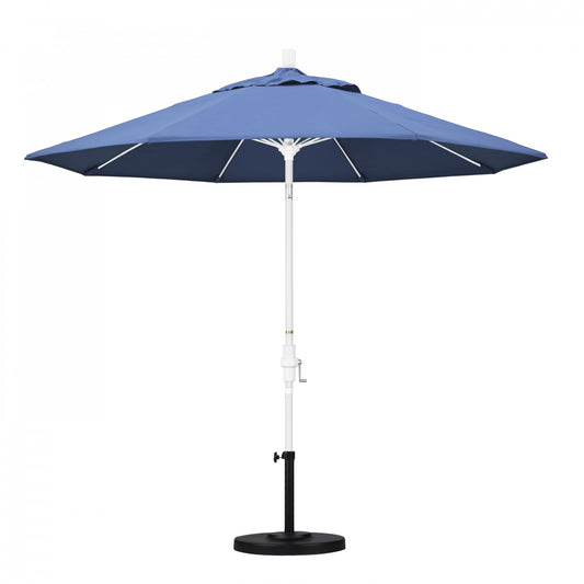 California Umbrella - 9' - Patio Umbrella Umbrella - Aluminum Pole - Frost Blue - Olefin - GSCUF908170-F26