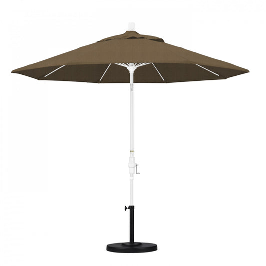 California Umbrella - 9' - Patio Umbrella Umbrella - Aluminum Pole - Woven Sesame - Olefin - GSCUF908170-F76