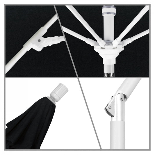 California Umbrella - 9' - Patio Umbrella Umbrella - Aluminum Pole - Black - Pacifica - GSCUF908170-SA08
