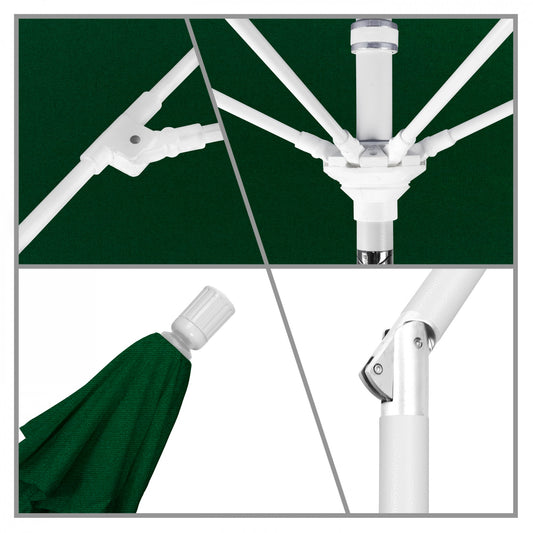 California Umbrella - 9' - Patio Umbrella Umbrella - Aluminum Pole - Hunter Green - Pacifica - GSCUF908170-SA46