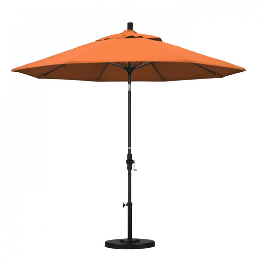 California Umbrella - 9' - Patio Umbrella Umbrella - Aluminum Pole - Tangerine - Sunbrella  - GSCUF908705-5406