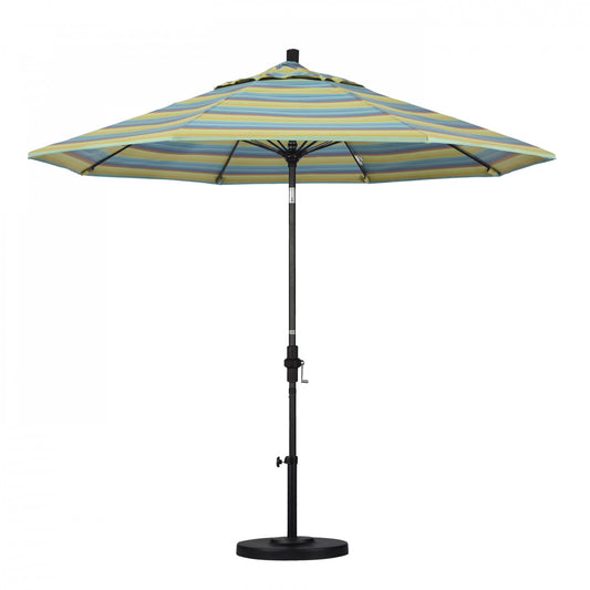 California Umbrella - 9' - Patio Umbrella Umbrella - Aluminum Pole - Astoria Lagoon - Sunbrella  - GSCUF908705-56096