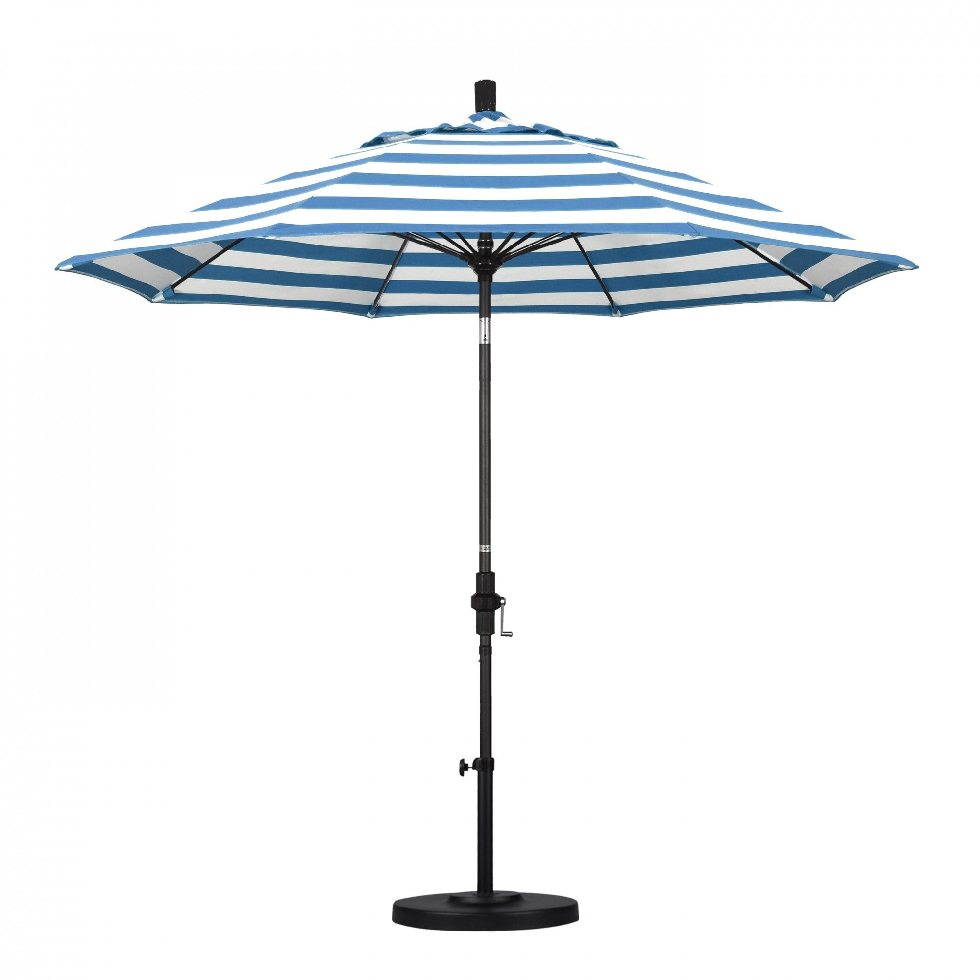 California Umbrella - 9' - Patio Umbrella Umbrella - Aluminum Pole - Cabana Regatta  - Sunbrella  - GSCUF908705-58029