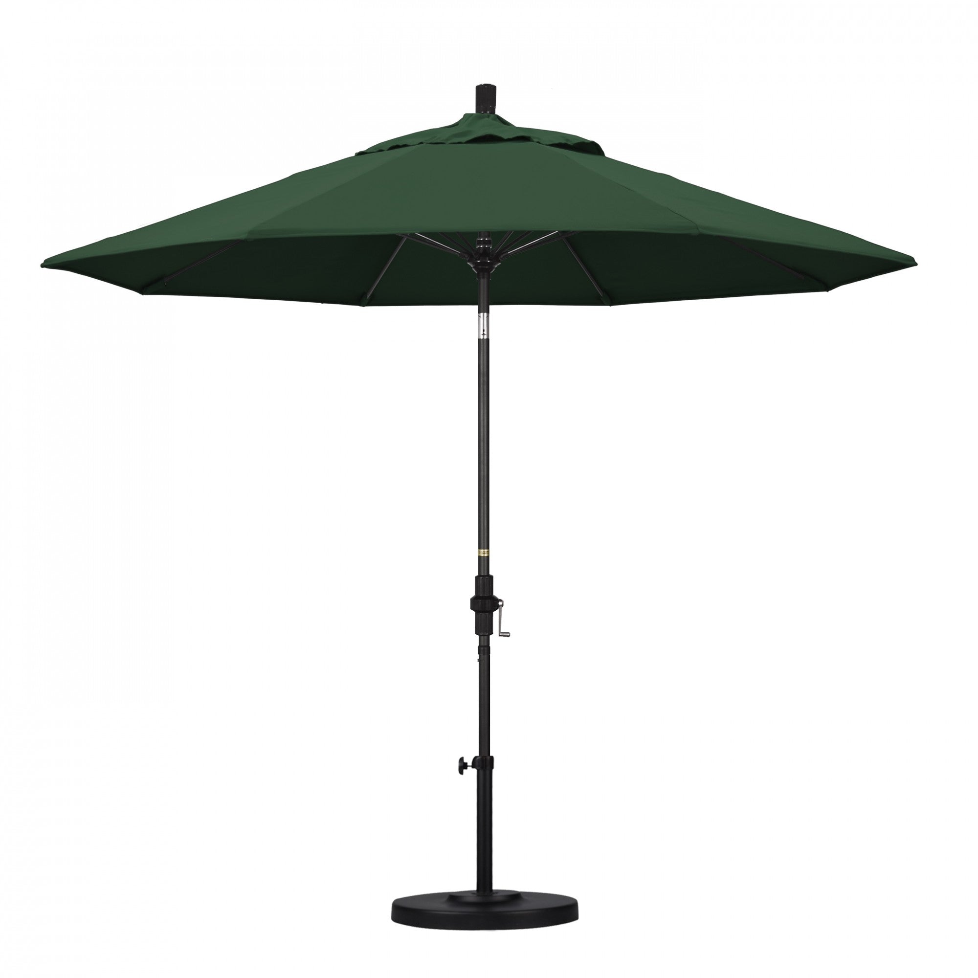 California Umbrella - 9' - Patio Umbrella Umbrella - Aluminum Pole - Hunter Green - Olefin - GSCUF908705-F08