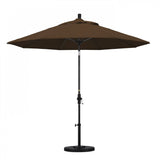 California Umbrella - 9' - Patio Umbrella Umbrella - Aluminum Pole - Teak - Olefin - GSCUF908705-F71