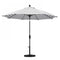 California Umbrella - 9' - Patio Umbrella Umbrella - Aluminum Pole - Gray White Cabana Stripe - Olefin - GSCUF908705-F95