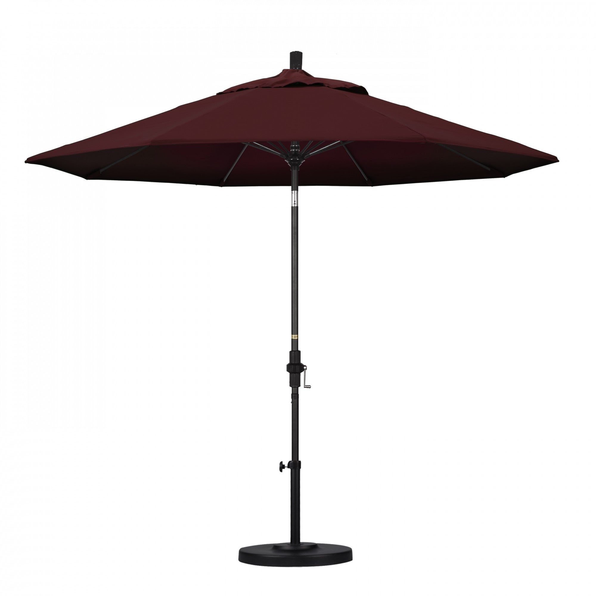 California Umbrella - 9' - Patio Umbrella Umbrella - Aluminum Pole - Burgundy - Pacifica - GSCUF908705-SA36