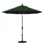 California Umbrella - 9' - Patio Umbrella Umbrella - Aluminum Pole - Hunter Green - Pacifica - GSCUF908705-SA46