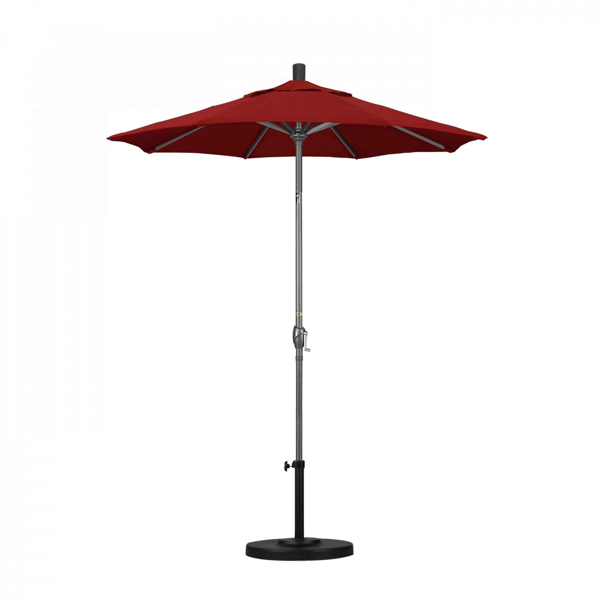 California Umbrella - 6' - Patio Umbrella Umbrella - Aluminum Pole - Jockey Red - Sunbrella  - GSPT608010-5403