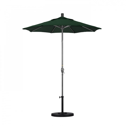 California Umbrella - 6' - Patio Umbrella Umbrella - Aluminum Pole - Forest Green - Sunbrella  - GSPT608010-5446