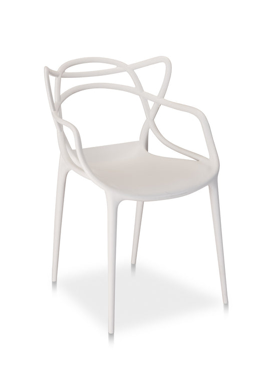 CO9 Design - Jennifer White Arm Chair | Set of 2 | [JE15WHITE-2]
