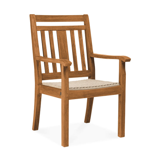 CO9 Design - Outdoor Dining Chair Jackson Dining Arm Chair, Natural | JK15N