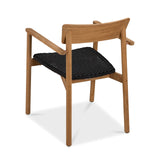 CO9 Design Katonah Dining Arm Chair w/ Wicker Seat - Stackable - Set of 2 | KA15-2