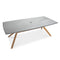 CO9 Design Katonah 63" Ceramic Top Dining Table w/ Umbrella Hole | KA63C
