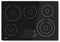 LG - 36 in. Radiant Smooth Surface Electric Cooktop in Black with 5 Elements, SmoothTouch Controls and Warming Zone - LCE3610SB