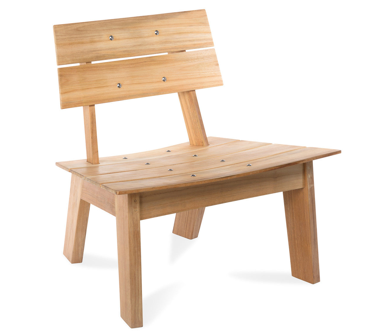 CO9 Design - Luna Adirondack Chair in Natural Teak Finish | [LN25N]