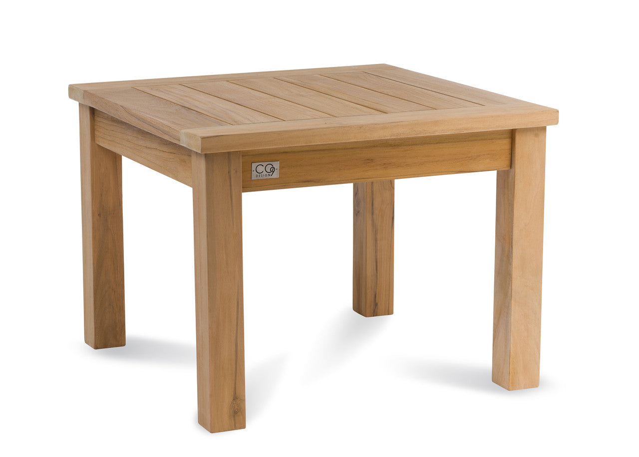 CO9 Design - Lakewood Essential 24" Natural Teak Side Table | [LW24N]
