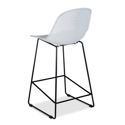 CO9 Design - Madi Counter Stool in Grey, Lagoon, Navy and White | Set of 2