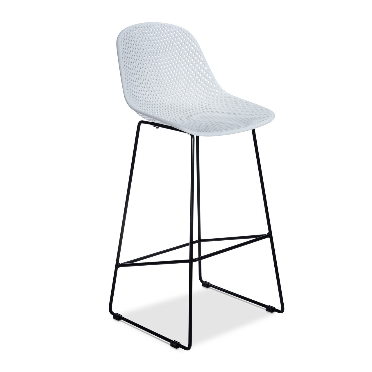 CO9 Design - Madi Bar Stool in White, Navy, Lagoon and Grey | Set of 2