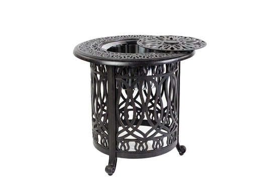 Lawton Casual Comfort - 21" Round Multi-Purpose Accent Table Signature (W/ Ice Bucket Included)