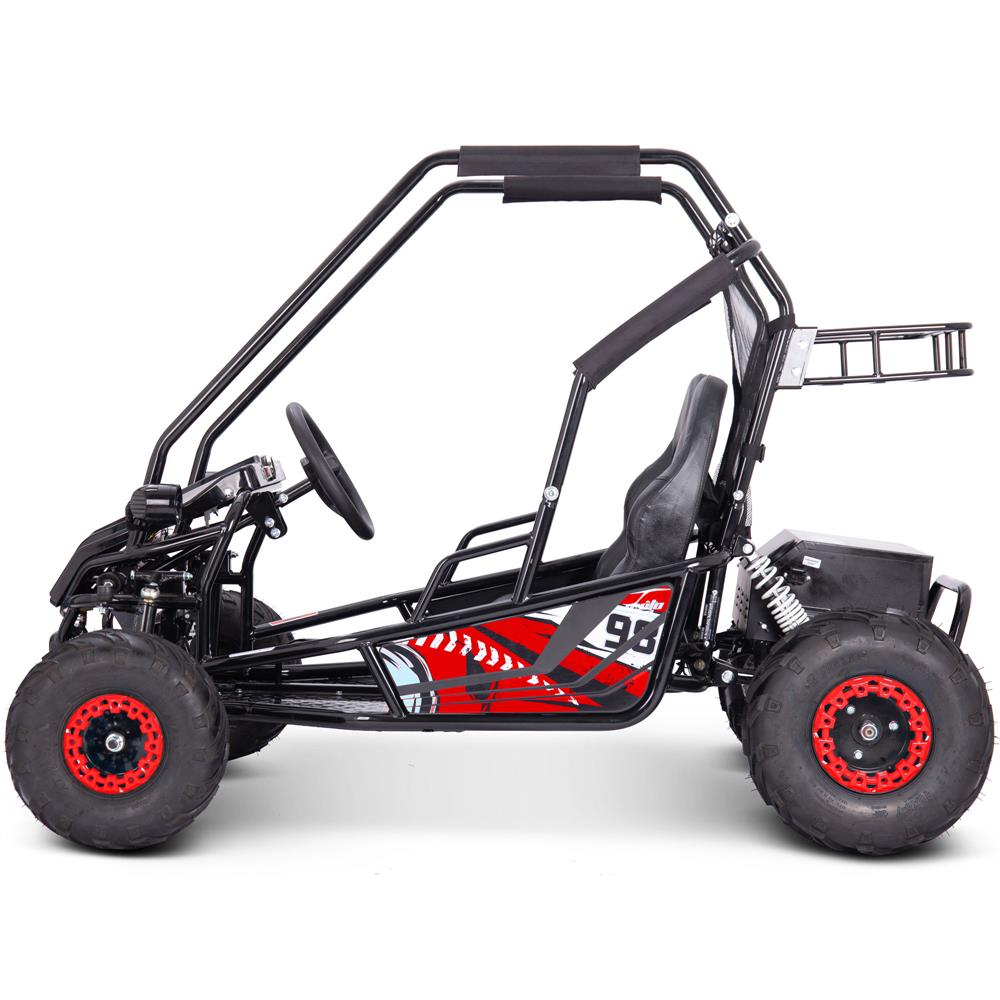 MotoTec Mud Monster XL 60v 2000w Electric Go Kart Full Suspension Red | MT-Mud-XL-72v-2000w_Red