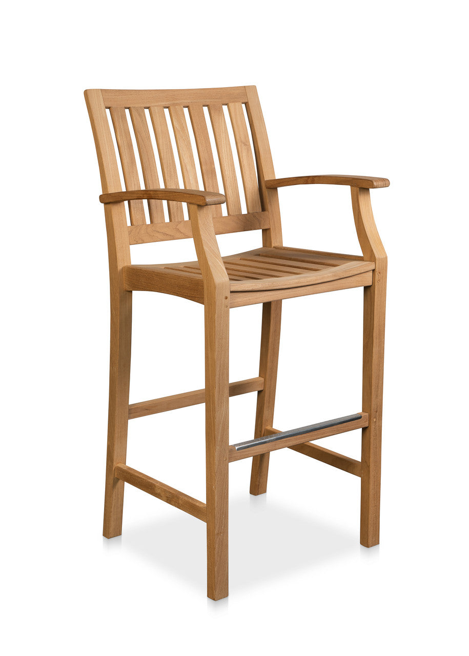 CO9 Design - Newport Teak Bar Chair with Arms | [NW18]
