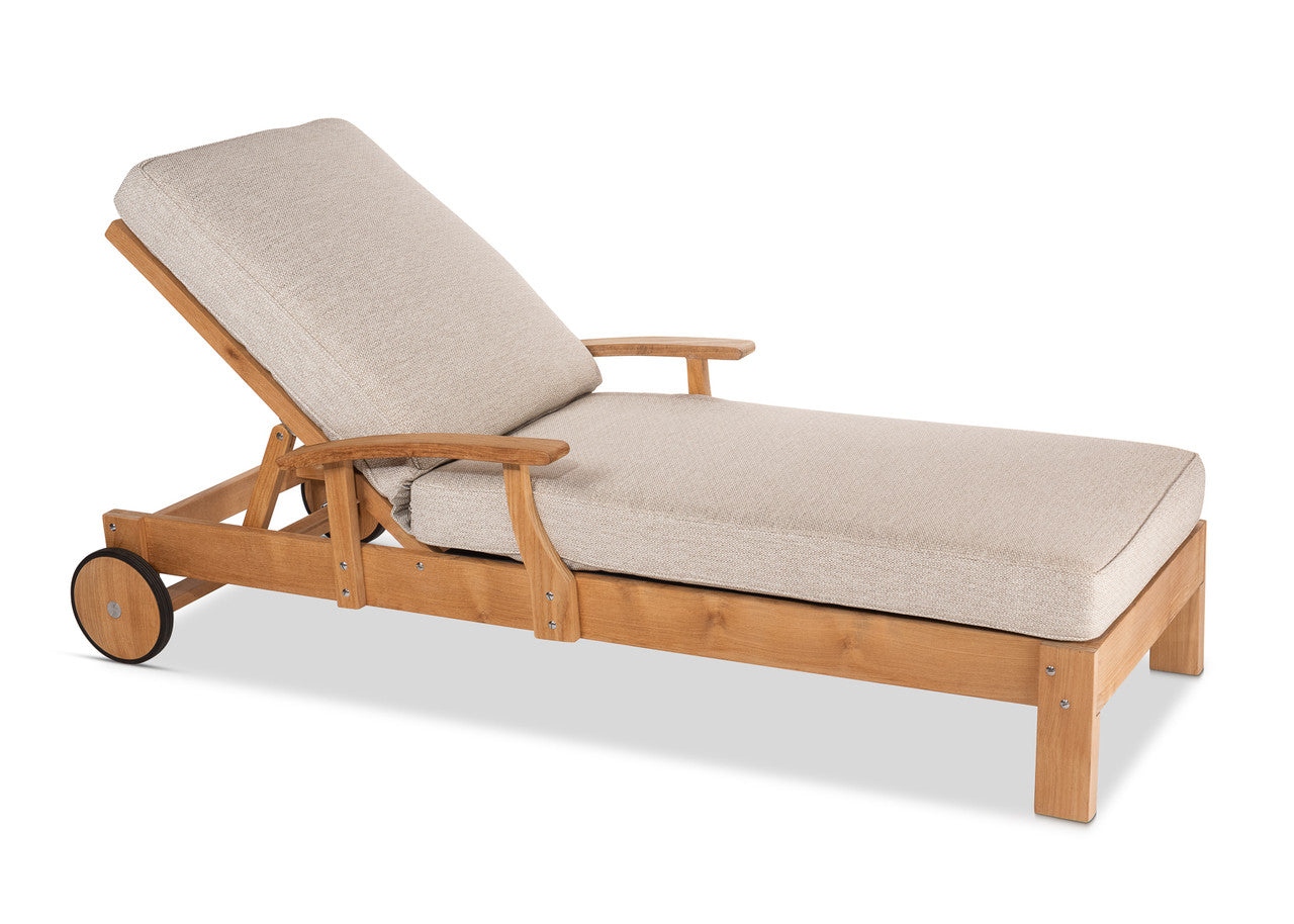 CO9 Design - Newport Teak Chaise Lounge - Frame Only | [NW70]