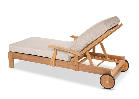 CO9 Design - Newport Teak Chaise Lounge - Frame Only | [NW70]