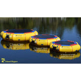 Island Hopper Water Trampolines - 13' Island Hopper "Bounce & Splash" padded water bouncer (Yellow or Green) - 13'BNS- GR