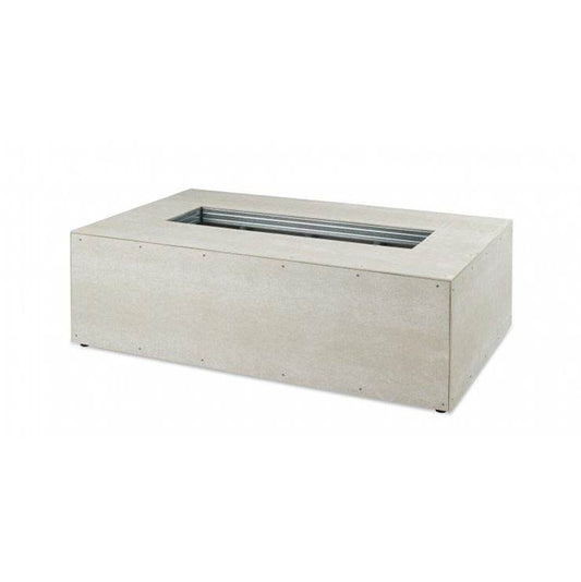 Outdoor Greatroom - 60" Linear Ready-to-Finish Fire Pit Table Base w/Aluminum Top, BI737DSING burner, 2 vents, DSI-CP control panel. Made in USA - RTF60LDNG-K