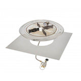 Outdoor Greatroom - 42" x 42" Square Crystal Fire Plus Gas Burner Insert and Plate Kit - BP42S-A